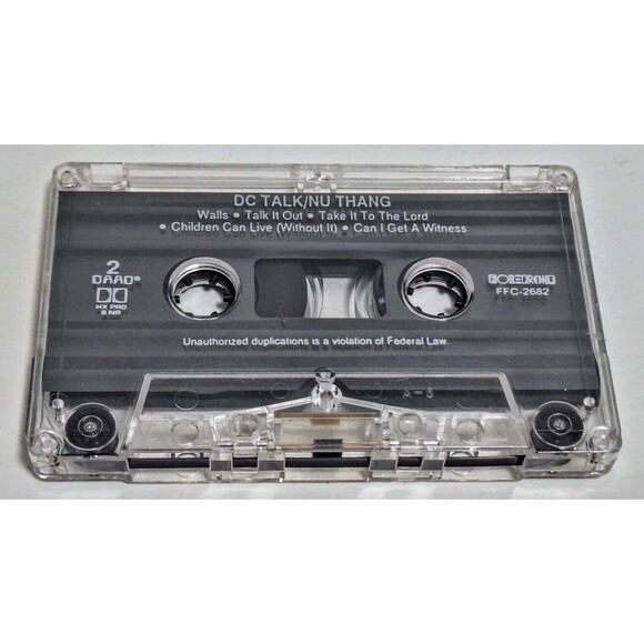 1990 FOREFRONT RECORDS DC TALK NU THANG CASSETTE TAPE COMPLETE W LINER - Picture 5 of 6